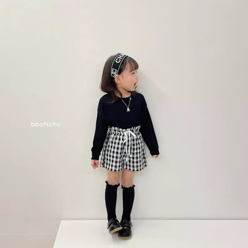 Bbonchu - Korean Children Fashion - #childofig - Check Shorts - 10