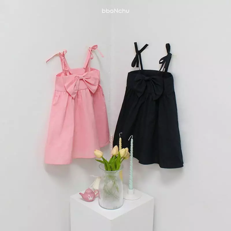 Bbonchu - Korean Children Fashion - #childofig - Big Ribbon One-piece
