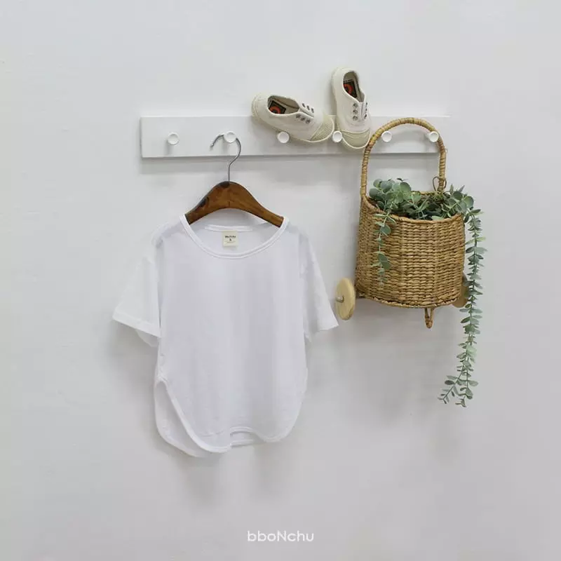 Bbonchu - Korean Children Fashion - #childofig - U Neck Piping Tee - 5