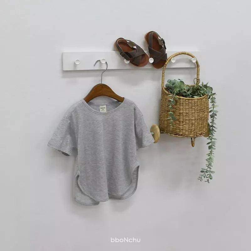 Bbonchu - Korean Children Fashion - #childofig - U Neck Piping Tee - 6