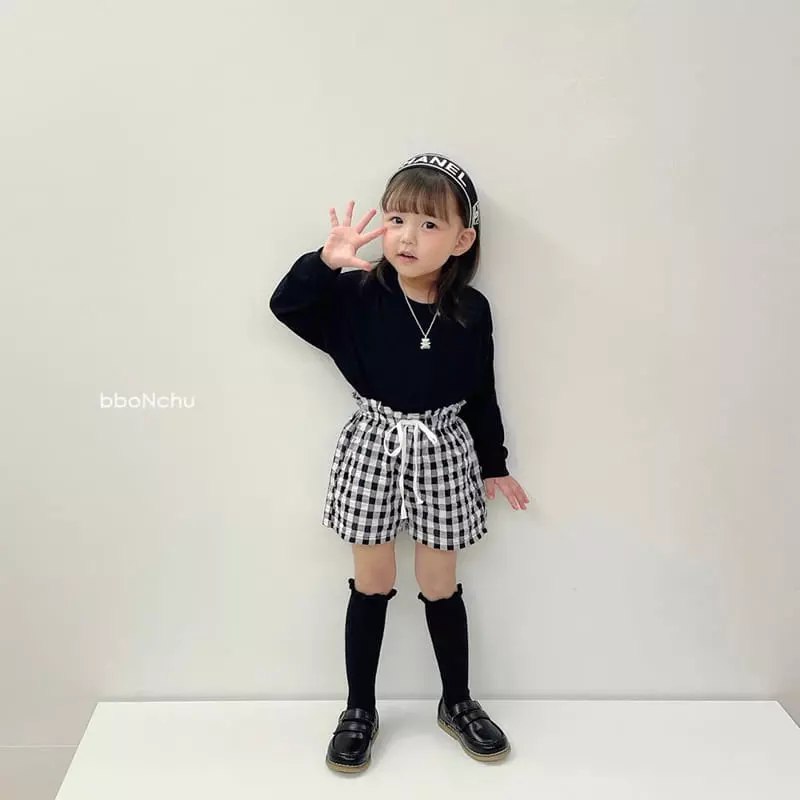 Bbonchu - Korean Children Fashion - #childrensboutique - Check Shorts - 11
