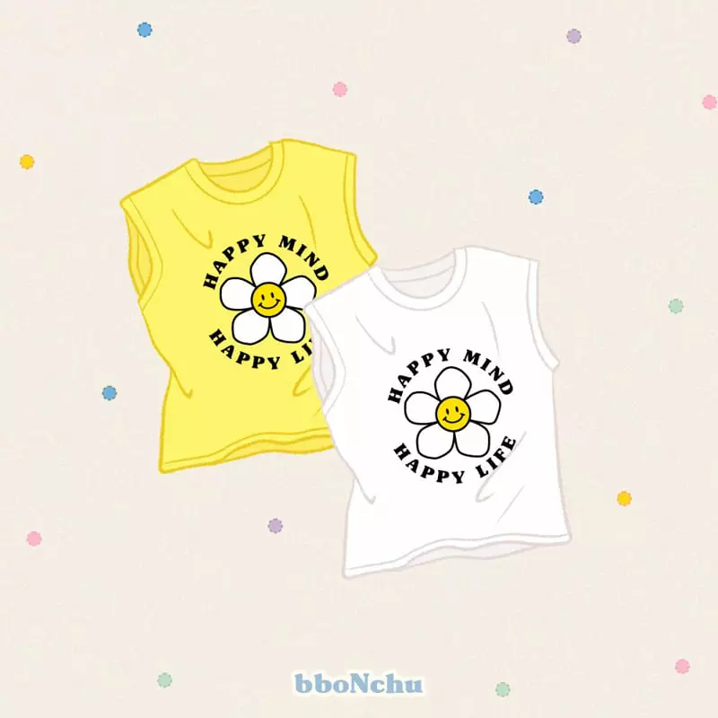 Bbonchu - Korean Children Fashion - #childrensboutique - Happy Sleeveless - 8