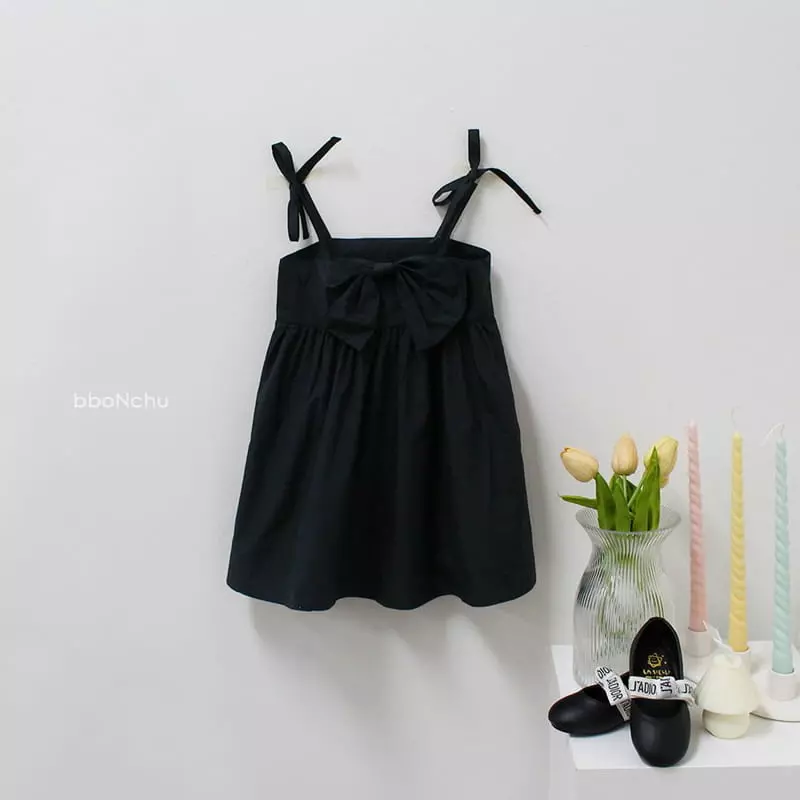 Bbonchu - Korean Children Fashion - #designkidswear - Big Ribbon One-piece - 3