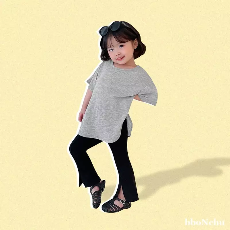 Bbonchu - Korean Children Fashion - #designkidswear - U Neck Piping Tee - 8