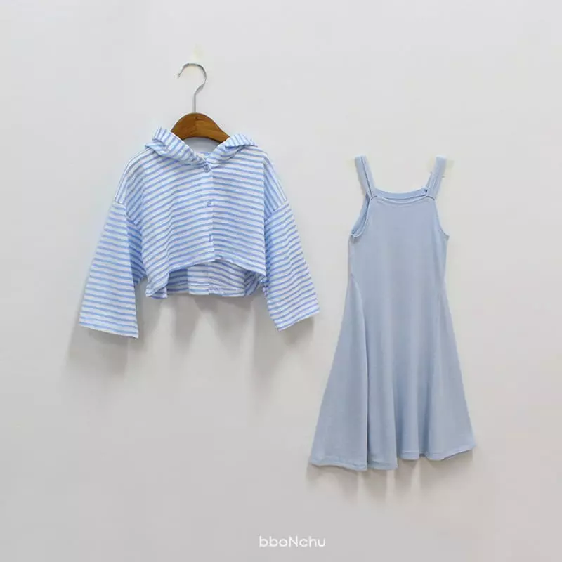 Bbonchu - Korean Children Fashion - #discoveringself - Resort Top Bottom Set - 3