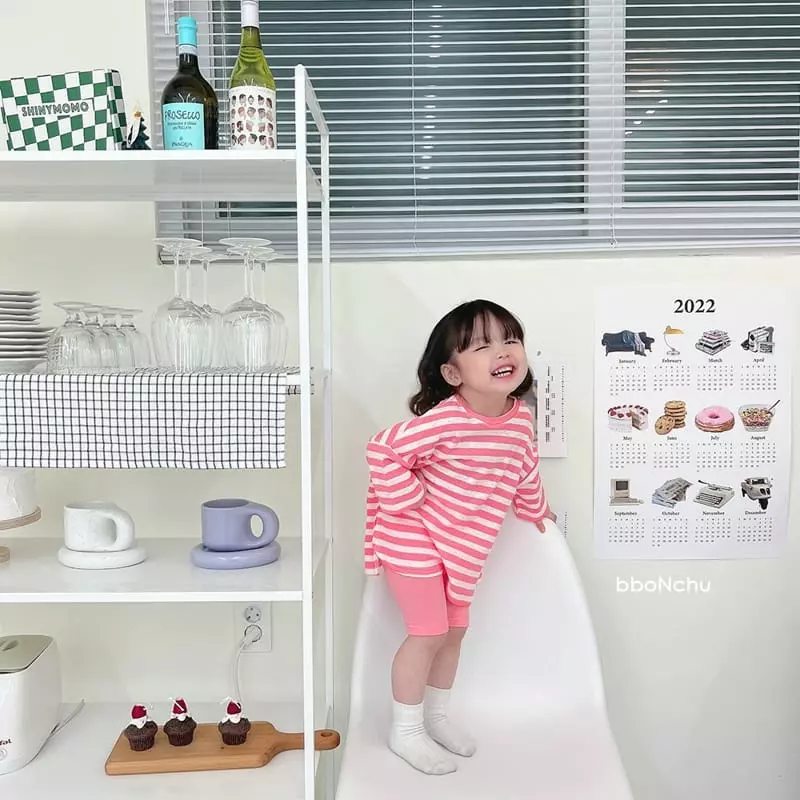 Bbonchu - Korean Children Fashion - #fashionkids - Ping Pong Top Bottom Set - 10
