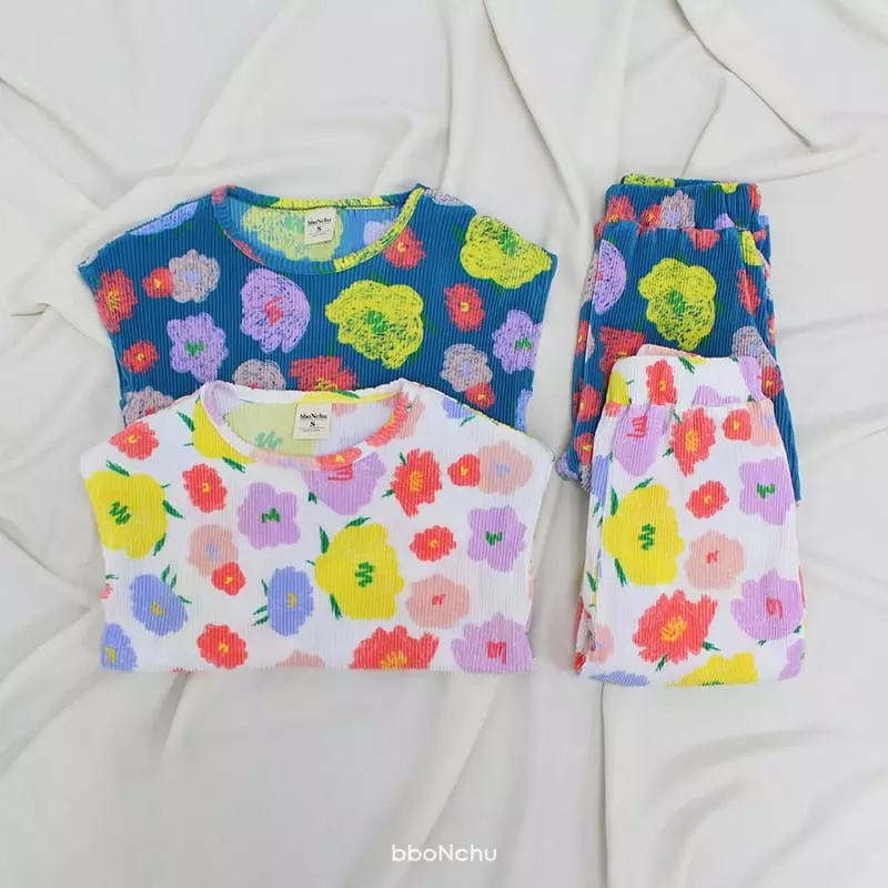 Bbonchu - Korean Children Fashion - #fashionkids - Sacham Top Bottom Set