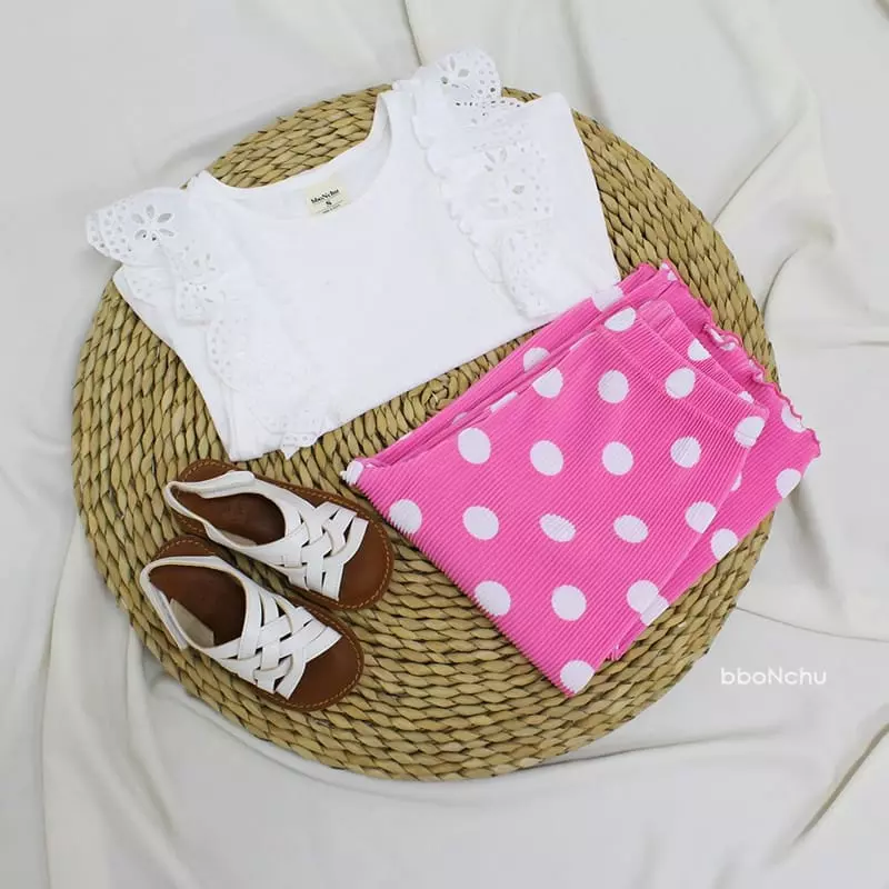 Bbonchu - Korean Children Fashion - #fashionkids - Dot Pleats Pants - 3