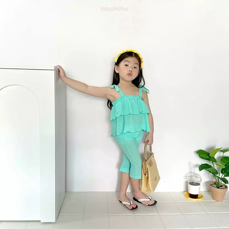 Bbonchu - Korean Children Fashion - #kidsshorts - Cancan Top Bottom Set - 10