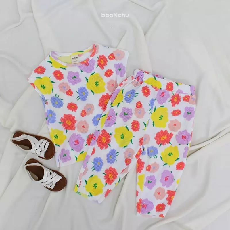 Bbonchu - Korean Children Fashion - #kidsstore - Sacham Top Bottom Set - 3