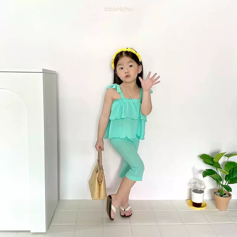 Bbonchu - Korean Children Fashion - #kidzfashiontrend - Cancan Top Bottom Set - 12
