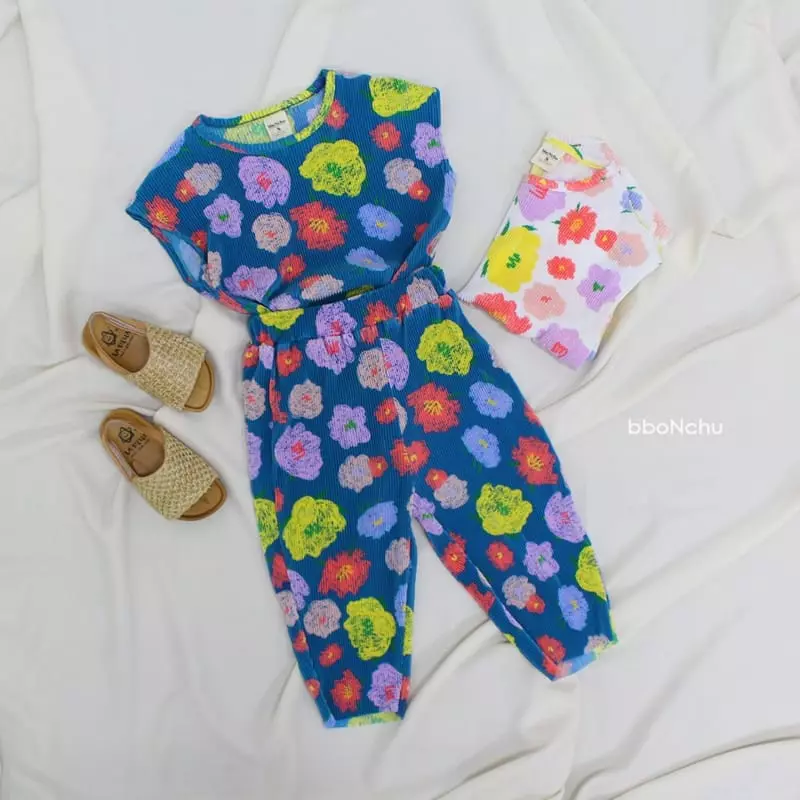Bbonchu - Korean Children Fashion - #kidsstore - Sacham Top Bottom Set - 4