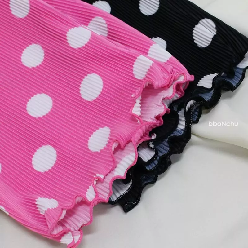 Bbonchu - Korean Children Fashion - #kidzfashiontrend - Dot Pleats Pants - 6