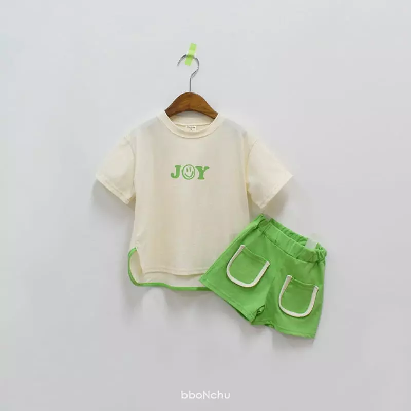 Bbonchu - Korean Children Fashion - #littlefashionista - Joy Top Bottom Set - 5