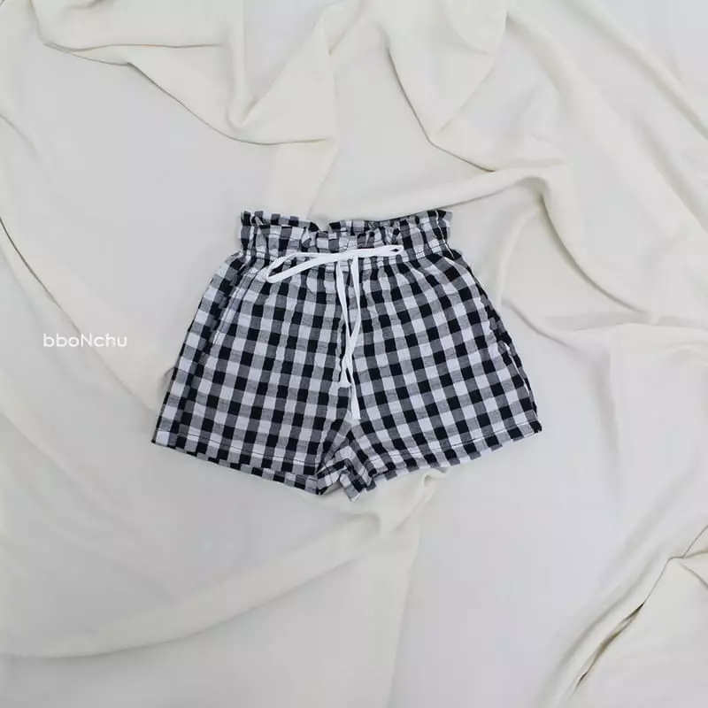 Bbonchu - Korean Children Fashion - #littlefashionista - Check Shorts - 3