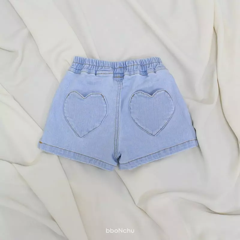 Bbonchu - Korean Children Fashion - #littlefashionista - Heart Shorts - 2