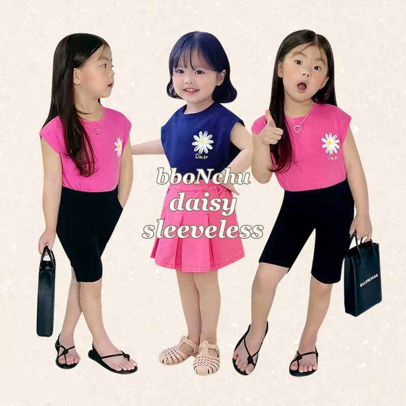 Bbonchu - Korean Children Fashion - #littlefashionista - Daisy Sleeveless