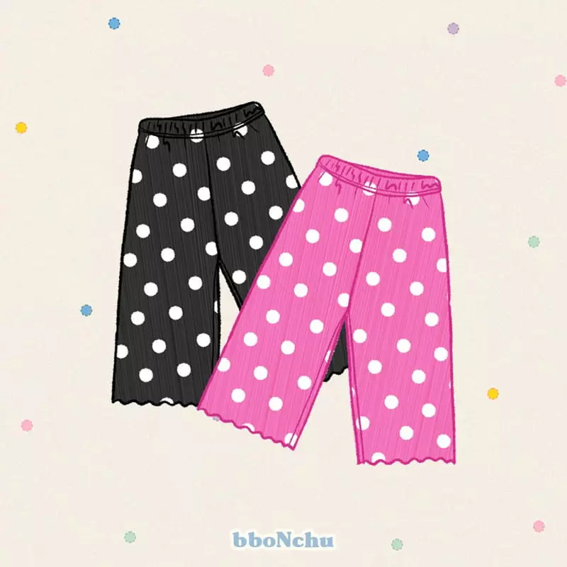 Bbonchu - Korean Children Fashion - #littlefashionista - Dot Pleats Pants - 8
