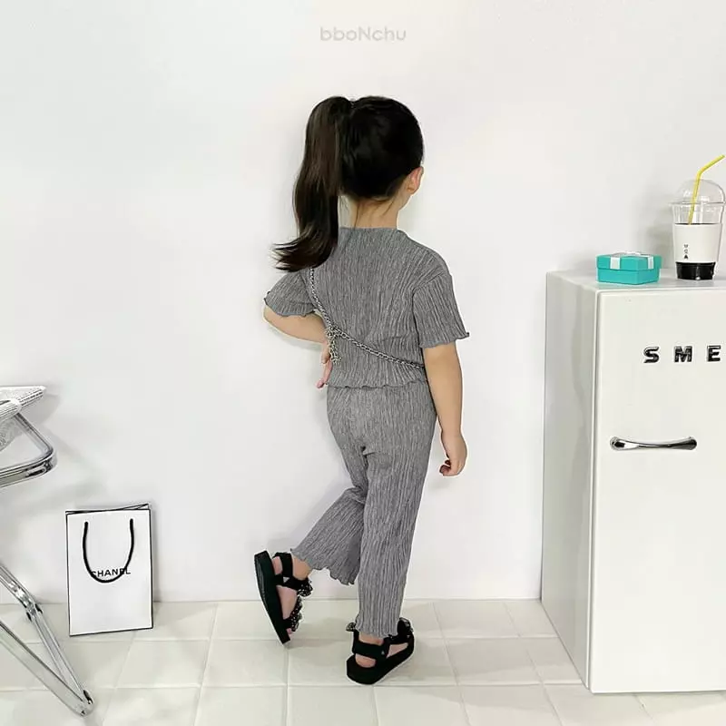 Bbonchu - Korean Children Fashion - #littlefashionista - Chu Chu Pleats Top Bottom Set - 12