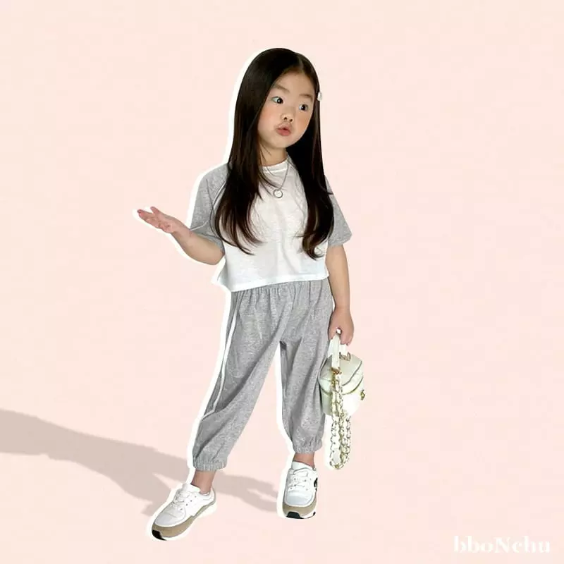 Bbonchu - Korean Children Fashion - #littlefashionista - More Top Bottom Set - 11