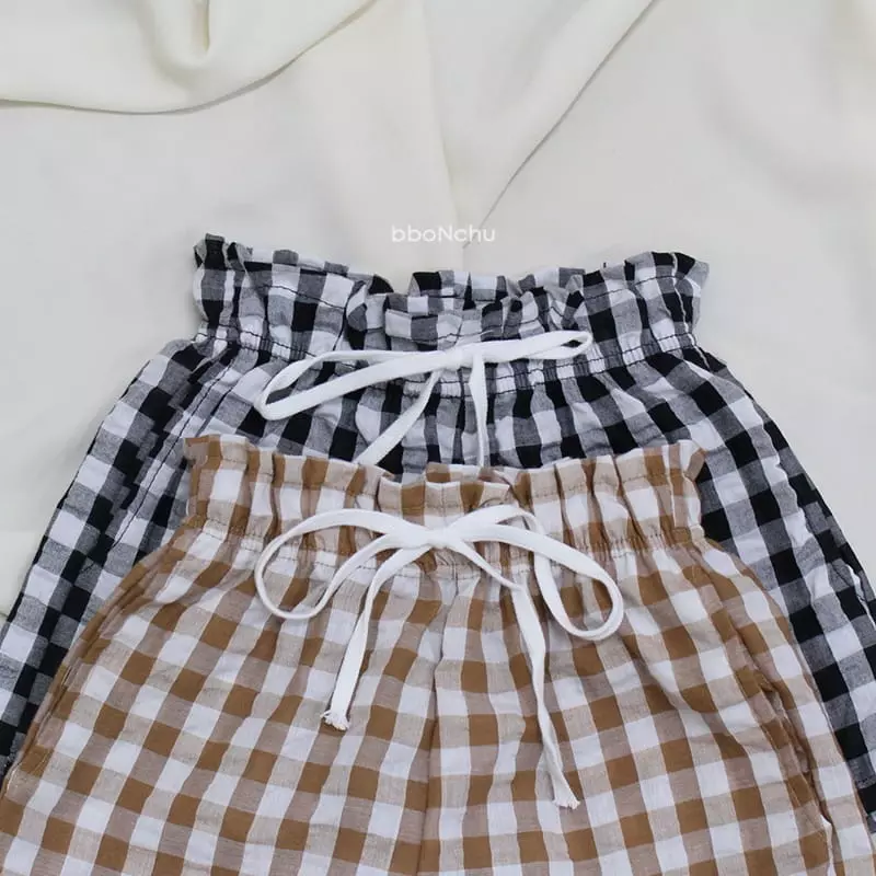 Bbonchu - Korean Children Fashion - #littlefashionista - Check Shorts - 4