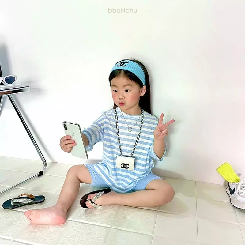 Bbonchu - Korean Children Fashion - #minifashionista - Ping Pong Top Bottom Set - 4
