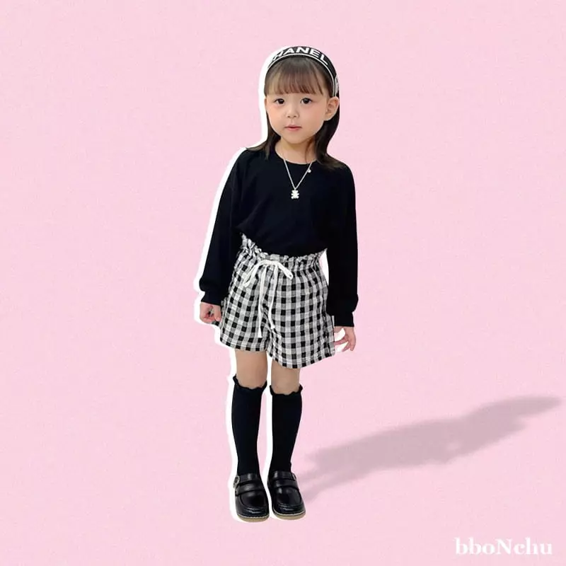 Bbonchu - Korean Children Fashion - #stylishchildhood - Check Shorts - 9