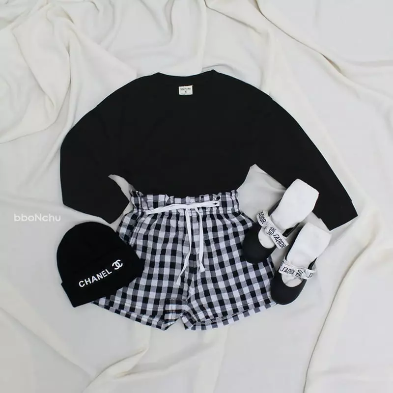 Bbonchu - Korean Children Fashion - #todddlerfashion - Check Shorts - 7