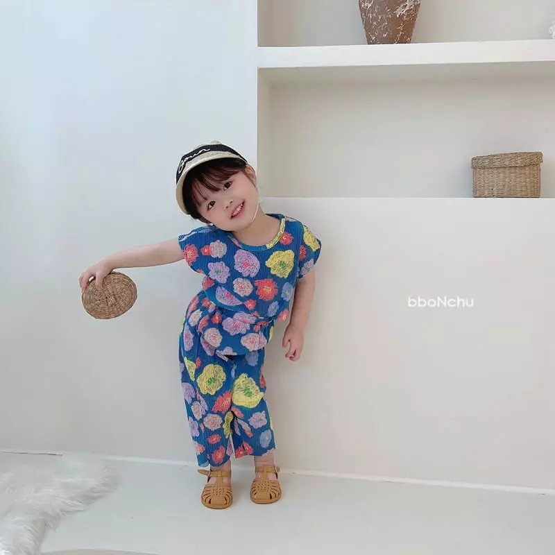 Bbonchu - Korean Children Fashion - #toddlerclothing - Sacham Top Bottom Set - 11
