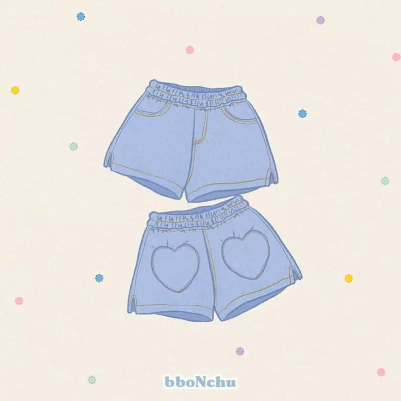 Bbonchu - Korean Children Fashion - #toddlerclothing - Heart Shorts - 7