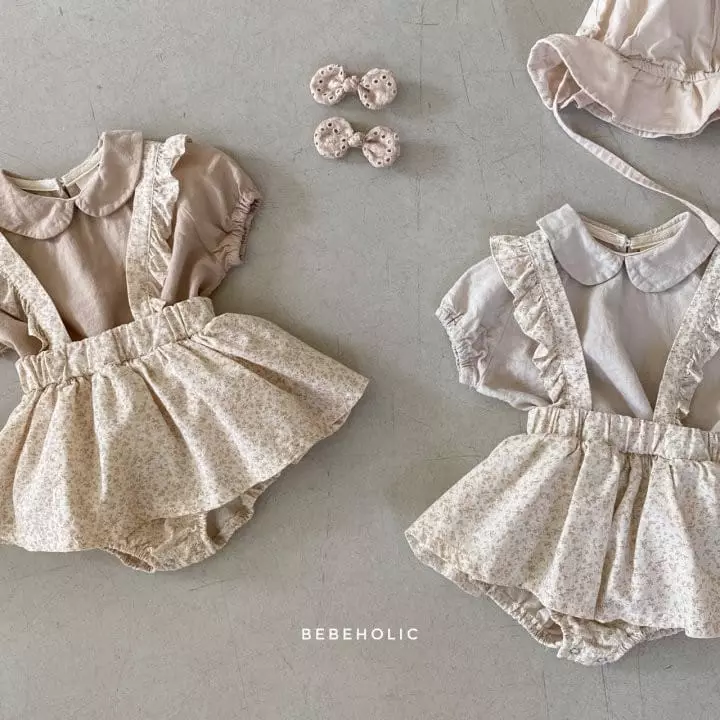 Bebe Holic - Korean Baby Fashion - #babyboutique - Shelly Skirt Dungarees Bloomer - 9