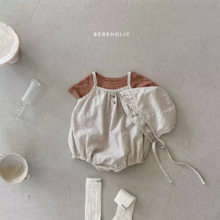 Bebe Holic - Korean Baby Fashion - #babyboutique - Amber Sleeveless Bodysuit with Bonnet - 7