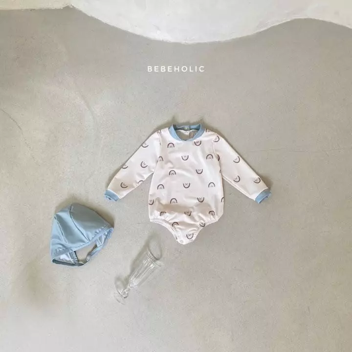 Bebe Holic - Korean Baby Fashion - #babyboutiqueclothing - Rainbow Swimwear with Hat - 2