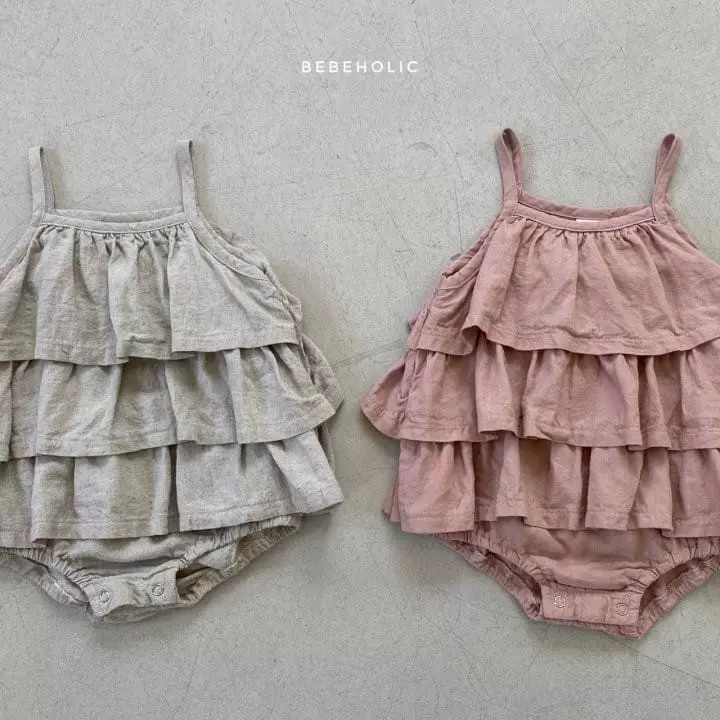 Bebe Holic - Korean Baby Fashion - #babyclothing - Cancan One-piece Bodysuit - 3