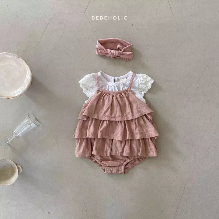 Bebe Holic - Korean Baby Fashion - #babyclothing - Cancan One-piece Bodysuit - 4
