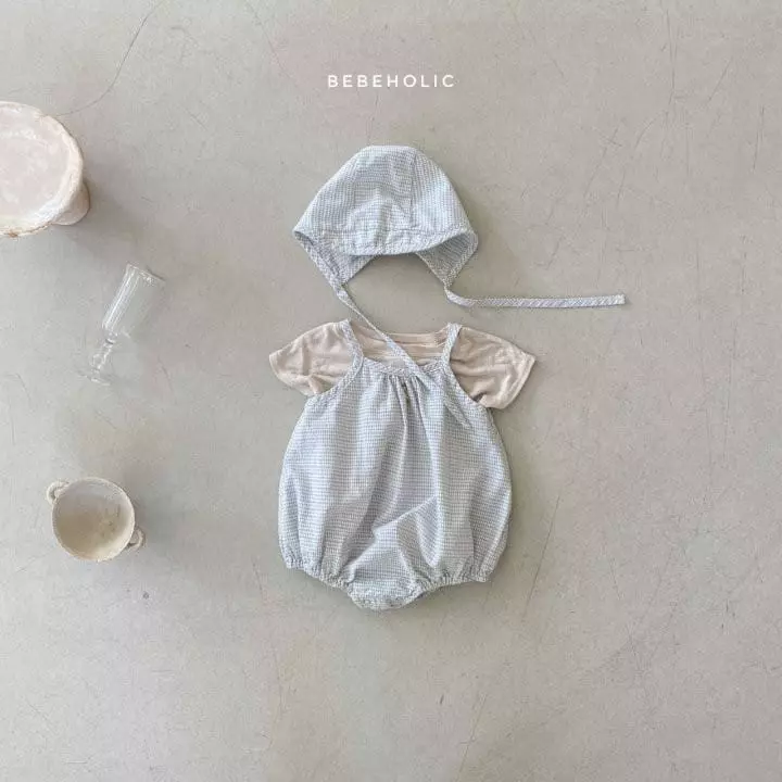Bebe Holic - Korean Baby Fashion - #babyfashion - Amber Sleeveless Bodysuit with Bonnet - 10