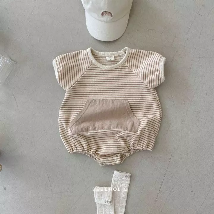 Bebe Holic - Korean Baby Fashion - #babyfashion - Color Kangaroo Bodysuit - 8