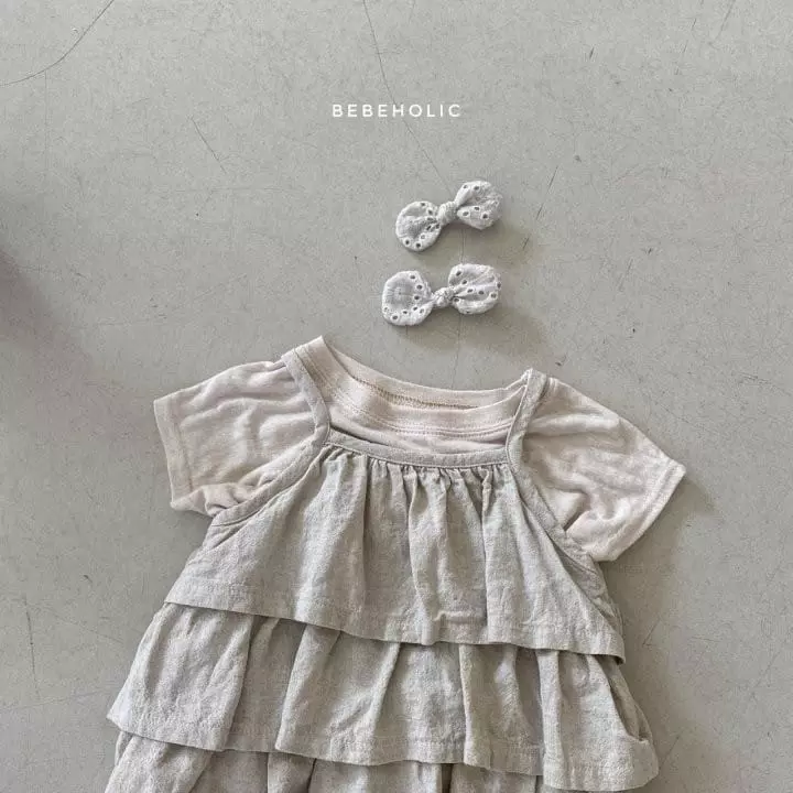 Bebe Holic - Korean Baby Fashion - #babygirlfashion - Cancan One-piece Bodysuit - 6