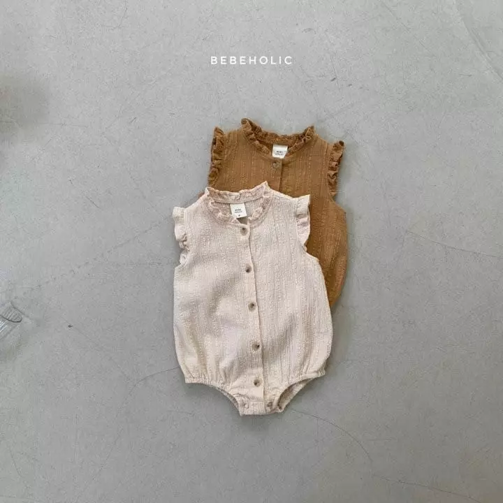 Bebe Holic - Korean Baby Fashion - #babygirlfashion - Neck Shirring Bodysuit - 2