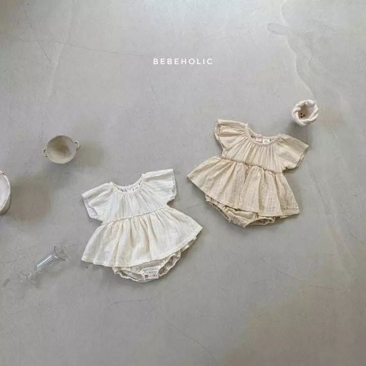 Bebe Holic - Korean Baby Fashion - #babygirlfashion - Frill One-piece Bodysuit