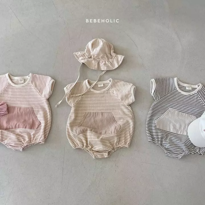 Bebe Holic - Korean Baby Fashion - #babygirlfashion - Color Kangaroo Bodysuit - 10