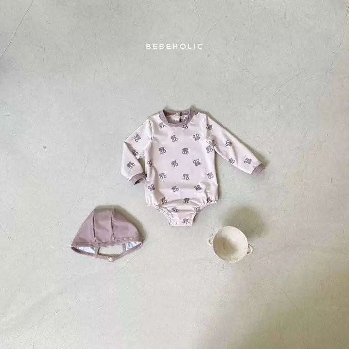 Bebe Holic - Korean Baby Fashion - #babylifestyle - Bear Swimwear with Hat - 6