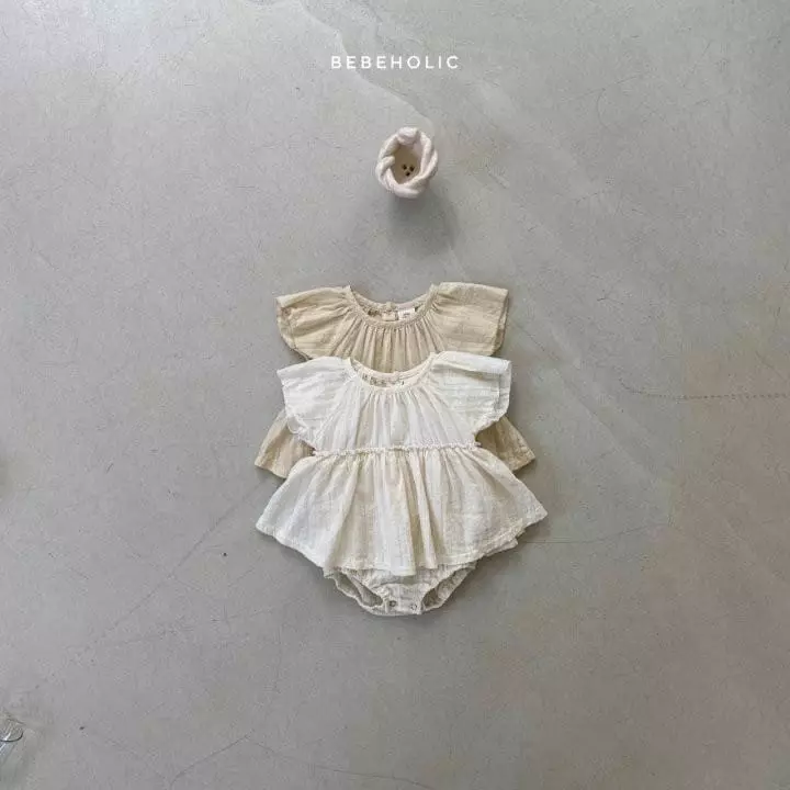 Bebe Holic - Korean Baby Fashion - #babylifestyle - Frill One-piece Bodysuit - 2