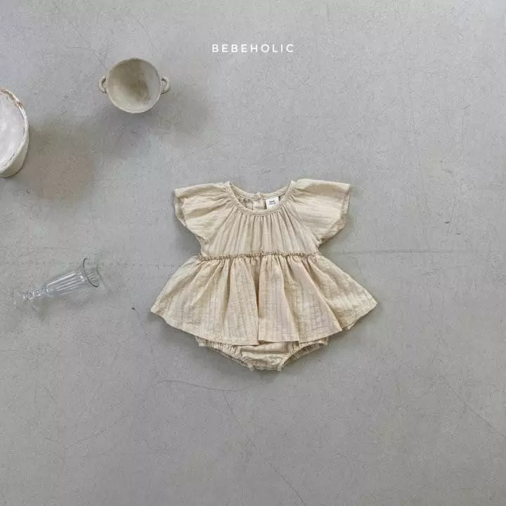 Bebe Holic - Korean Baby Fashion - #babyoninstagram - Frill One-piece Bodysuit - 4