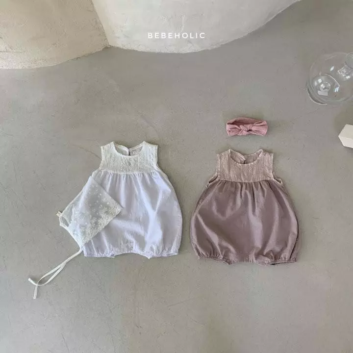 Bebe Holic - Korean Baby Fashion - #babyootd - Bobo Lace Bodysuit