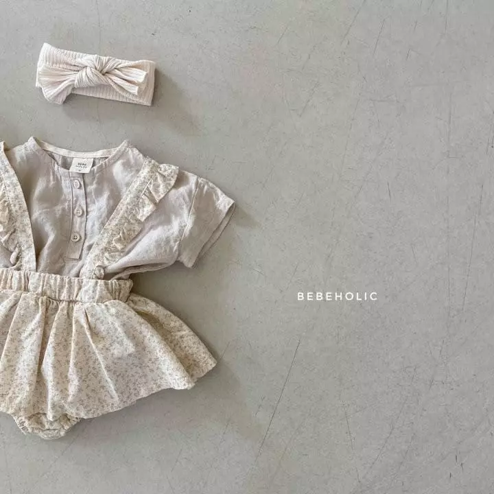 Bebe Holic - Korean Baby Fashion - #babyoutfit - Shelly Skirt Dungarees Bloomer - 3