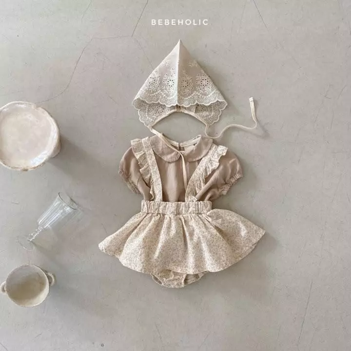 Bebe Holic - Korean Baby Fashion - #babyoutfit - Shelly Skirt Dungarees Bloomer - 4