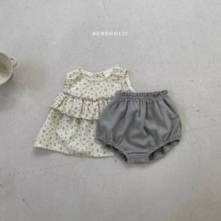 Bebe Holic - Korean Baby Fashion - #babyoutfit - Lili Top Bottom Set - 8