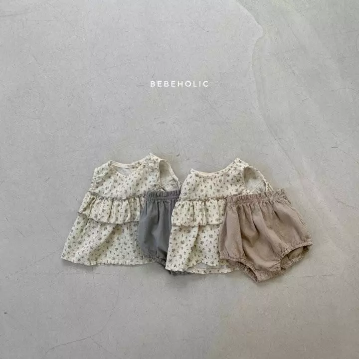 Bebe Holic - Korean Baby Fashion - #babyoutfit - Lili Top Bottom Set - 9