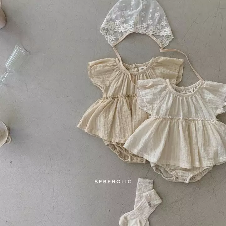 Bebe Holic - Korean Baby Fashion - #babyoutfit - Frill One-piece Bodysuit - 6